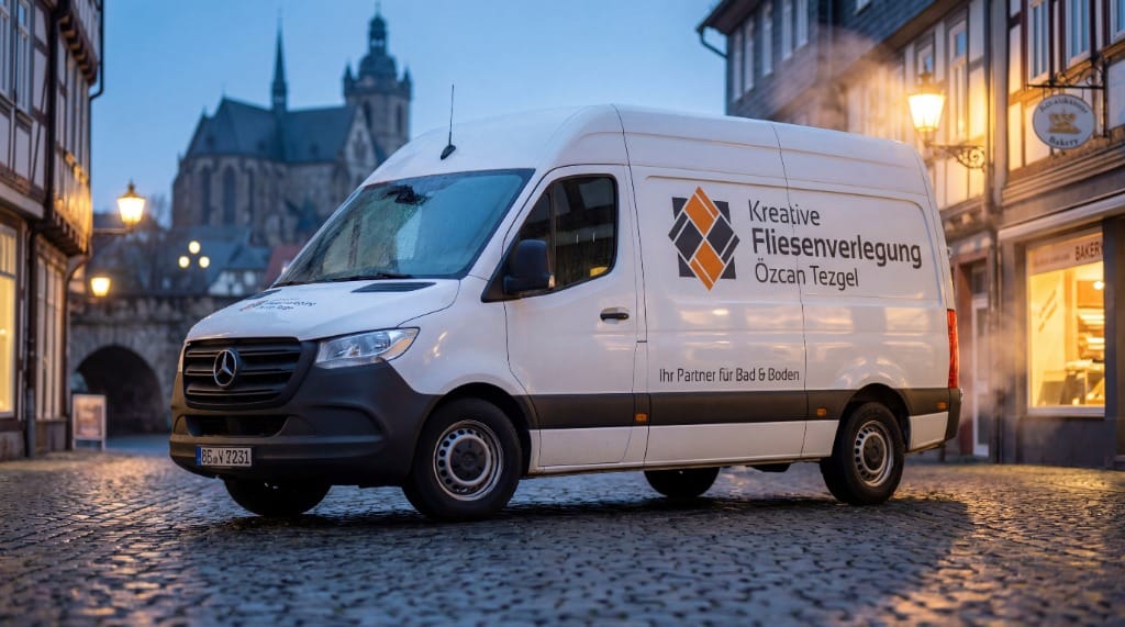 MemoBau fleet vehicle and brand identity in Wetzlar